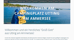 Desktop Screenshot of ammersee-camping.de